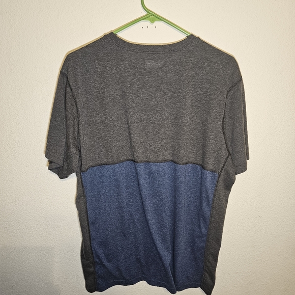 Columbia two-tone blue grey omni-wick tee shirt men's large - Picture 5 of 11